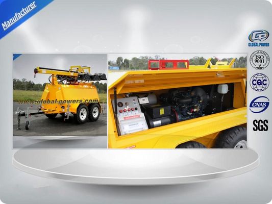 50Hz 건설 비상 이동식 조명 타워 8시간 연속 작동 협력 업체